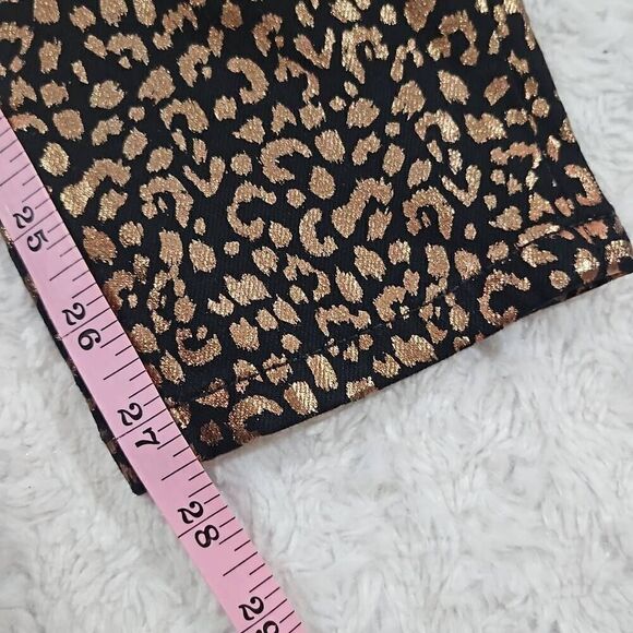 Banana Republic Womens size 29 Mid-Rise Akinny Metallic Leopard Jean Casual - Picture 11 of 11